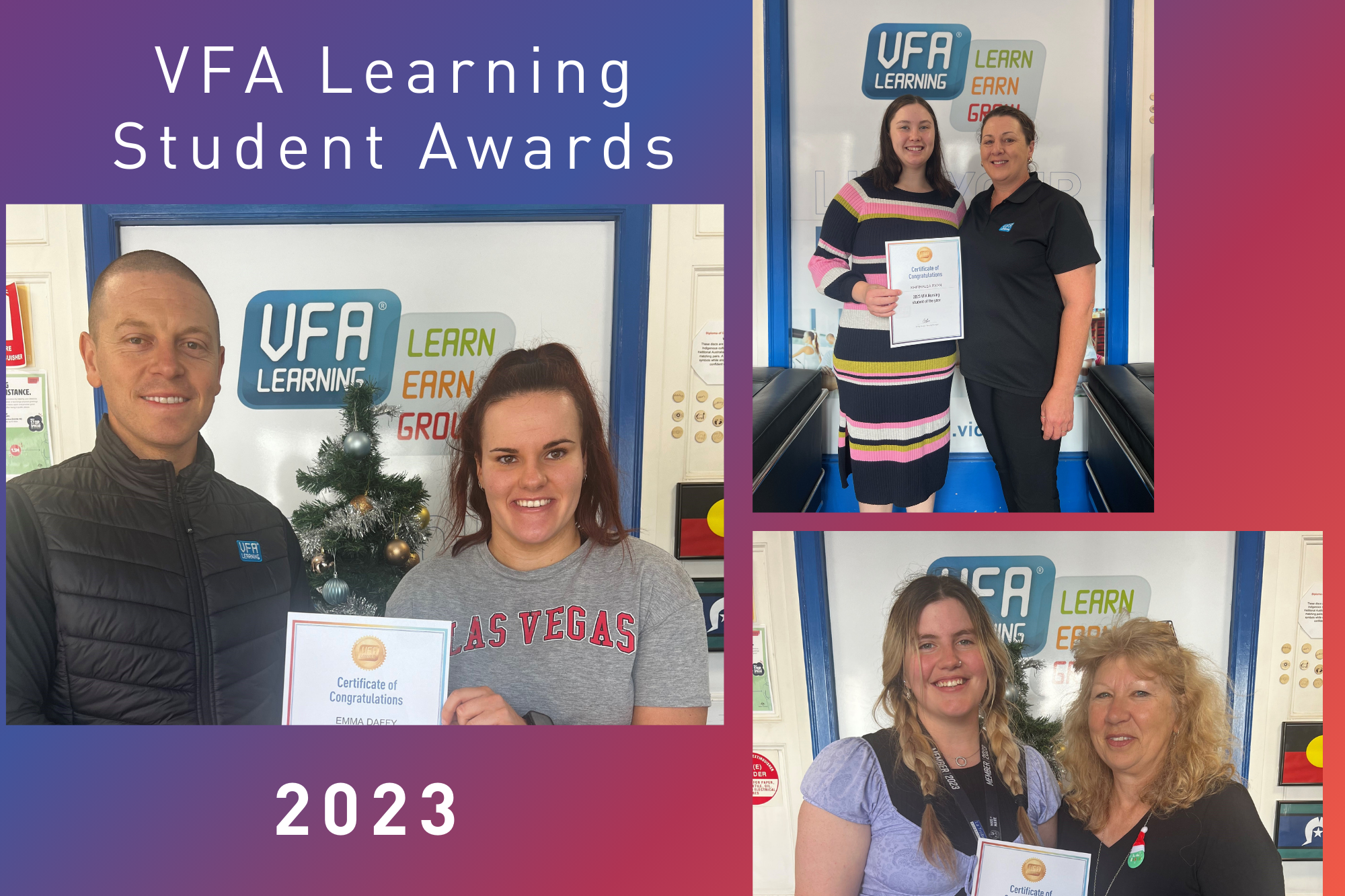 VFA Learning Student Awards 2023
